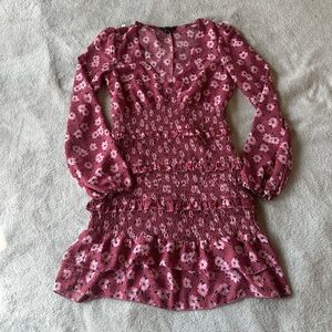 Pink ruffle dress